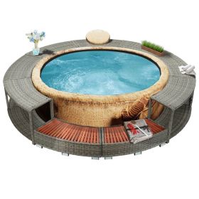Hot Tub Surround Grey Hot Tub Surround Grey